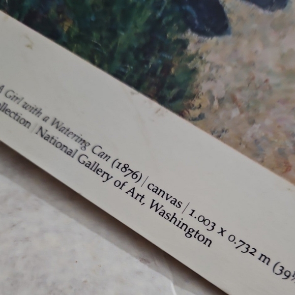 Museum Marked Laminated Renoir Girl Watering Can National Gallery Art Museum - Picture 7 of 12